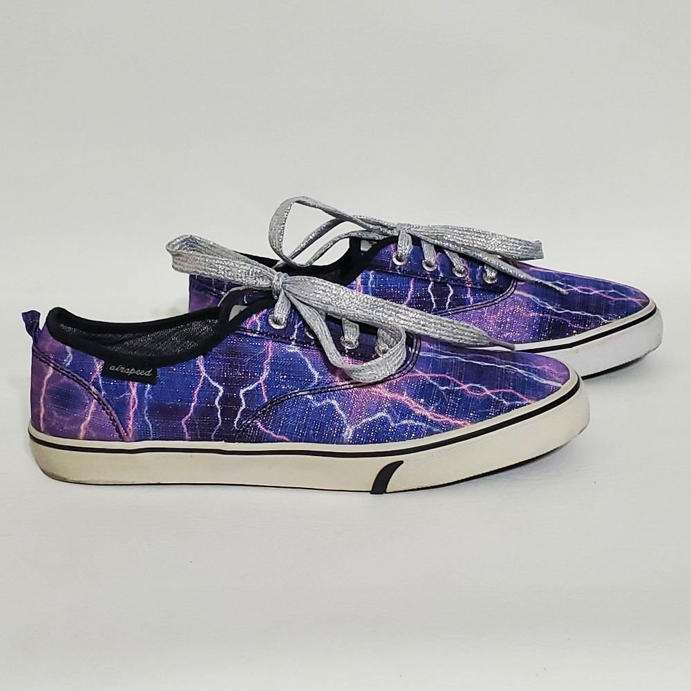 Airspeed Purple Lightning Sneakers Girl's Size 6 Shoes - Picture 4 of 7